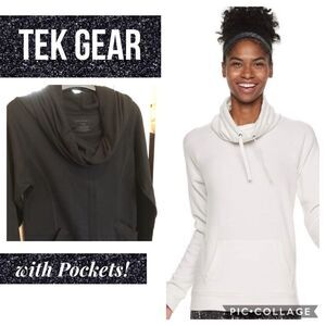 S- Tek gear cowl neck Yoga sweatshirt